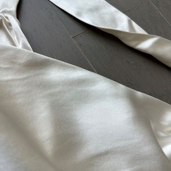 Reformation VERIA White Ivory Silk Halter Gown Dress Wedding Gown 2 - with tags - Picture 6 of 16